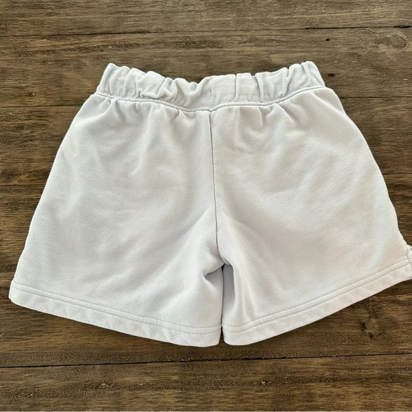 Nike Girls Large French Terry Pull On Shorts Sweats Light Blue Embroidered - Picture 2 of 4